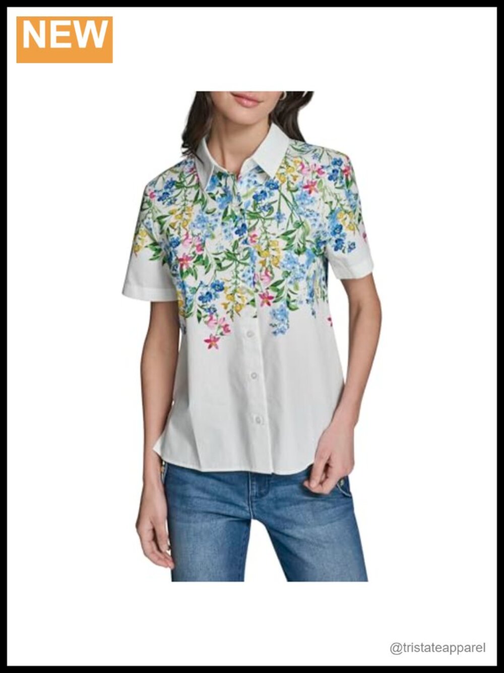 Karl Lagerfeld Cotton Short Sleeve Button Down Shirt